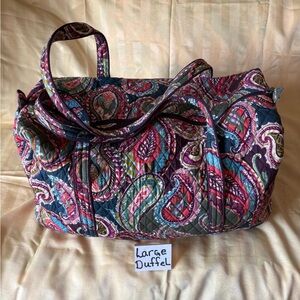 Vera Bradley large duffel bag heirloom paisley